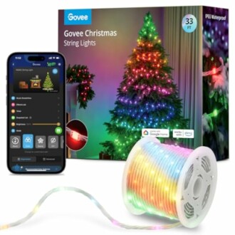 Govee Christmas Lights Review: Sync with Music | Halloween Decorations Indoor | 33ft RGBIC Indoor String Lights